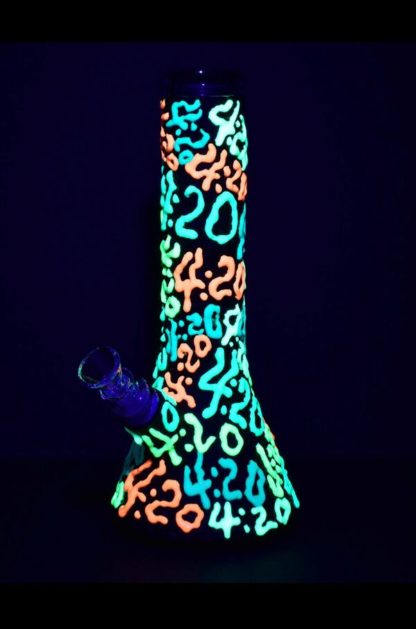 Shop It's 420 Everywhere Glow in the Dark Water Pipe in australian