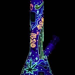 Shop Beach Vibes 420 Painted Glass Water Pipe in australian