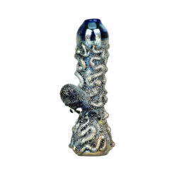 Shop Curious Kraken Metallic Electroplated Glass Chillum in australian