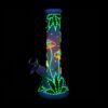 Shop 420 Hemp Leaf and Shrooms Glow in the Dark Water Pipe in australian