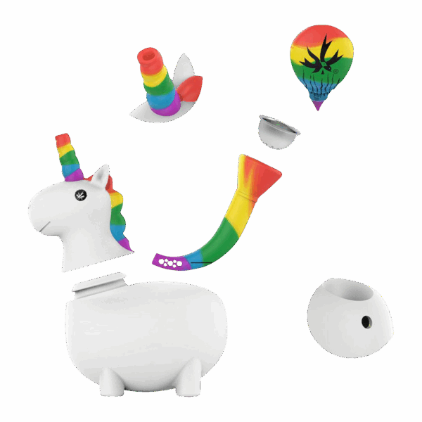 Shop Piecemaker UniKorn Silicone Unicorn Bong in australian