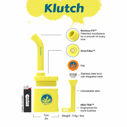 Shop PieceMaker Klutch Silicone Bubbler Bongs in australian