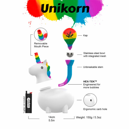 Shop PieceMaker Unikorn Silicone Bongs in australian