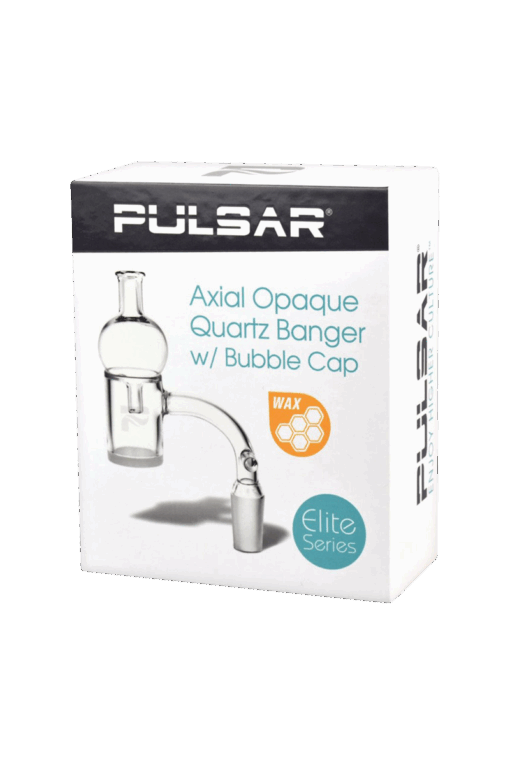 Shop Pulsar Axial Opal Quartz Banger with Bubble Cap in australian