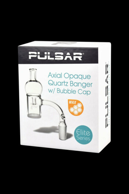Shop Pulsar Axial Opal Quartz Banger with Bubble Cap in australian