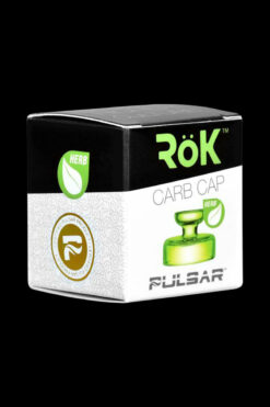 Shop Pulsar RöK Herb Carb Cap - Lime Green in australian