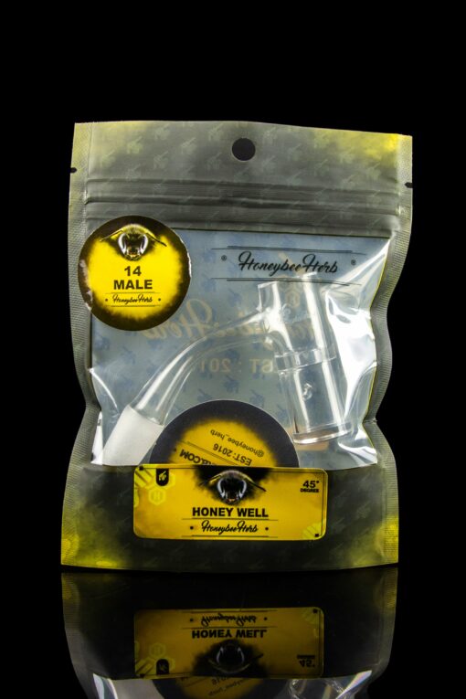 Shop Honeybee Herb Honey Well Quartz Banger - Black Line in australian