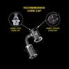 Shop Honeybee Herb Honey Disc Quartz Banger - Yellow Line in australian