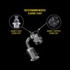 Shop Honeybee Herb Honey Disc Deep Dish Quartz Banger - Yellow Line in australian