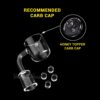 Shop Honeybee Herb Quad Core Reactor Quartz Banger - Yellow Line in australian