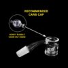 Shop Honeybee Herb Honey Chamber Quartz Banger - Yellow Line in australian