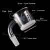 Shop HONEY & MILK XL BEVEL QUARTZ BANGER - 90° DEGREE | YL in australian