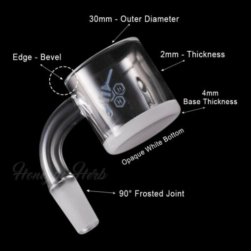 Shop HONEY & MILK XL BEVEL QUARTZ BANGER - 90° DEGREE | YL in australian
