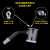 Shop HONEY & MILK BEVEL QUARTZ BANGER - 45° DEGREE | YL in australian