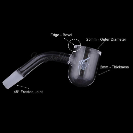 Shop HONEY BEVEL BOWL QUARTZ BANGER - 45° DEGREE | YL in australian