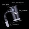 Shop HONEY & MILK BEVEL SPLASH BUCKET QUARTZ BANGER - 90° DEGREE | YL in australian