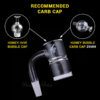 Shop HONEY & MILK BEVEL SPLASH BUCKET QUARTZ BANGER - 90° DEGREE | YL in australian