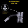 Shop HONEY BEVEL SPLASH BUCKET QUARTZ BANGER - 45° DEGREE | BL in australian