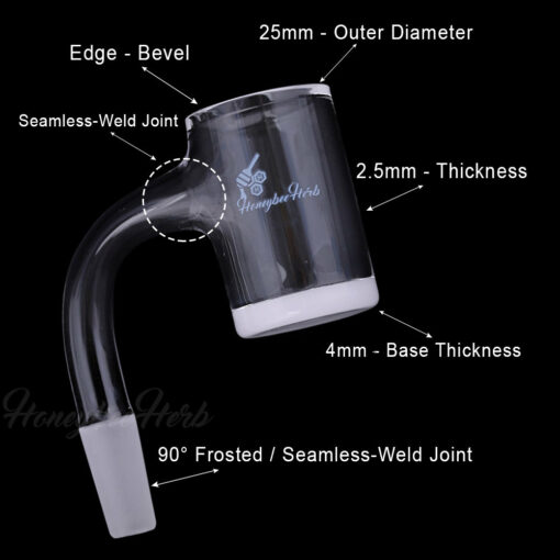 Shop HONEY & MILK BEVEL QUARTZ BANGER- 90° DEGREE | BL in australian