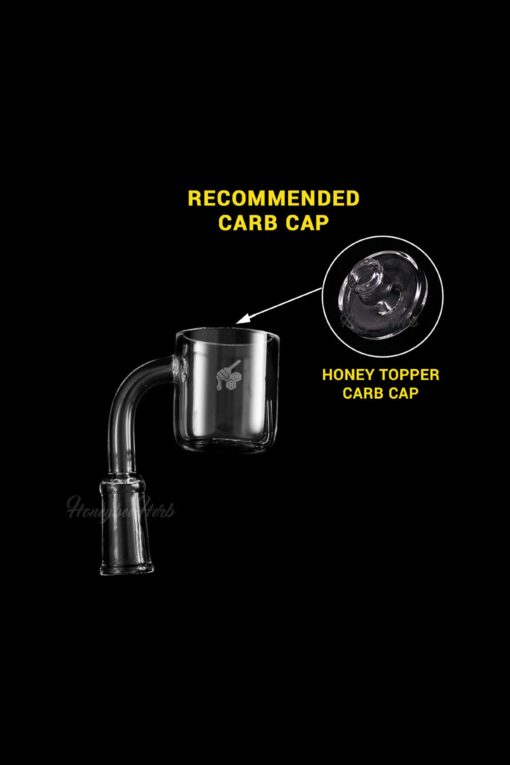 Shop Honeybee Herb Honey Bucket Quartz Banger - Yellow Line in australian