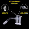 Shop HONEY & MILK BEVEL QUARTZ BANGER - 45° DEGREE | BL in australian