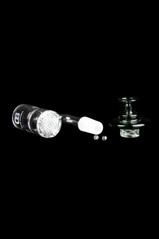 Shop Dank Banger Waffle Bottom Quartz Banger - Splash Guard Combo Set in australian