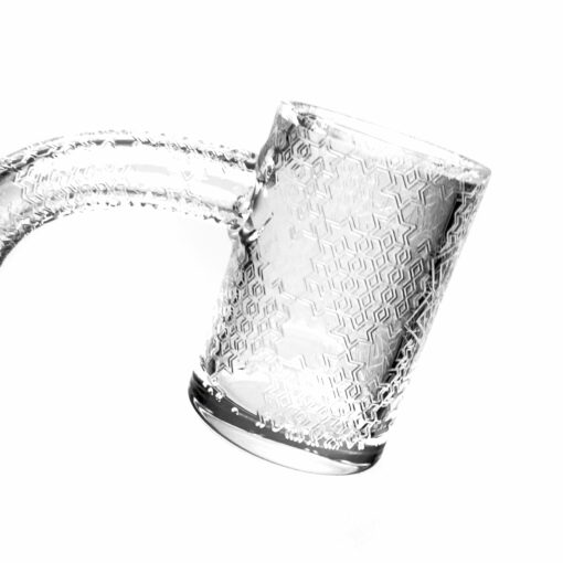 Shop Quave CB - Flat Top Banger Tessellated - XXL - 14mm Male 90º Beveled in australian