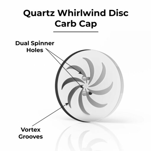 Shop Honeybee Herb Quartz Whirlwind Disc Carb Cap in australian