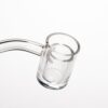 Shop Shooters - 25mm Flat Top Quartz Banger & Slitted Insert - 10mm Male 45º in australian