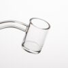 Shop Shooters - 25mm Flat Top Quartz Banger & Slitted Insert - 10mm Male 45º in australian