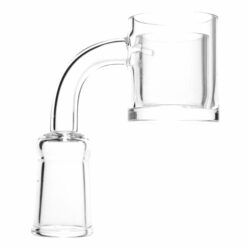 Shop Shooters - 30mm Flat Top Quartz Banger & Slitted Insert - 14mm Female 90º in australian