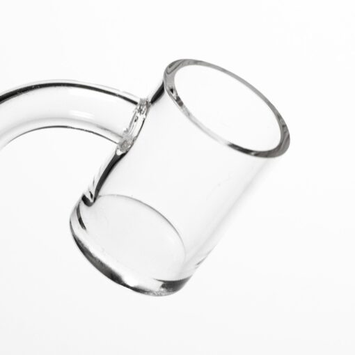 Shop Shooters - 25mm Flat Top Quartz Banger & Slitted Insert - 10mm Female 90º in australian