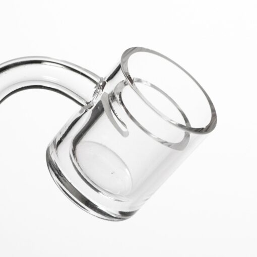 Shop Shooters - 30mm Flat Top Quartz Banger & Slitted Insert - 10mm Male 90º in australian