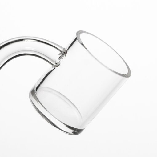 Shop Shooters - 30mm Flat Top Quartz Banger & Slitted Insert - 10mm Male 90º in australian