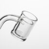 Shop Shooters - 25mm Flat Top Quartz Banger & Slitted Insert - 10mm Male 90º in australian