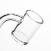 Shop Shooters - 25mm Flat Top Quartz Banger & Slitted Insert - 10mm Male 90º in australian
