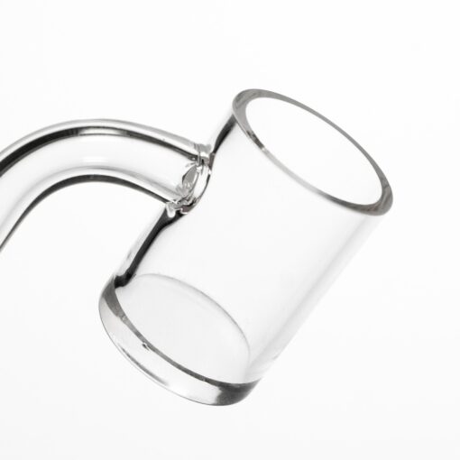 Shop Shooters - 25mm Flat Top Quartz Banger & Slitted Insert - 10mm Male 90º in australian