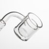 Shop Shooters - 30mm Flat Top Quartz Banger & Slitted Insert - 10mm Female 90º in australian