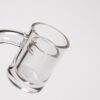Shop Shooters - 25mm Flat Top Quartz Banger & Slitted Insert - 14mm Male 90º in australian
