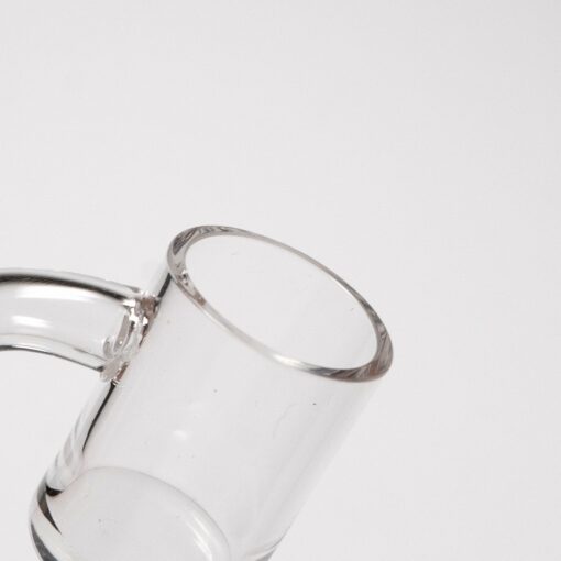 Shop Shooters - 25mm Flat Top Quartz Banger & Slitted Insert - 14mm Male 90º in australian
