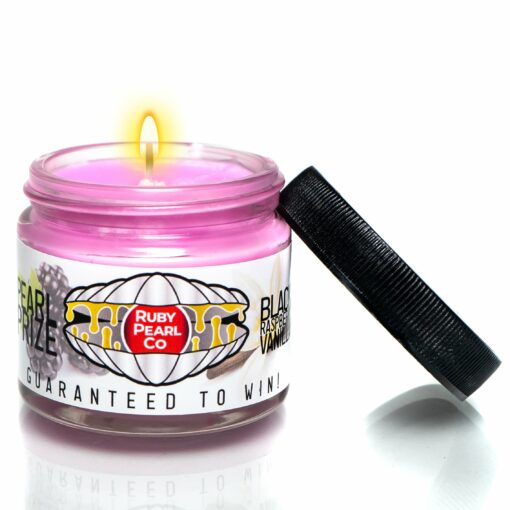 Shop Ruby Pearl Co x The Cave - Pearl Prize Candle - Black Raspberry Vanilla - 1oz in australian
