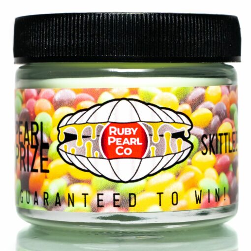 Shop Ruby Pearl Co x The Cave - Pearl Prize Candle - Skittlez - 1oz in australian