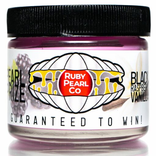 Shop Ruby Pearl Co x The Cave - Pearl Prize Candle - Black Raspberry Vanilla - 1oz in australian