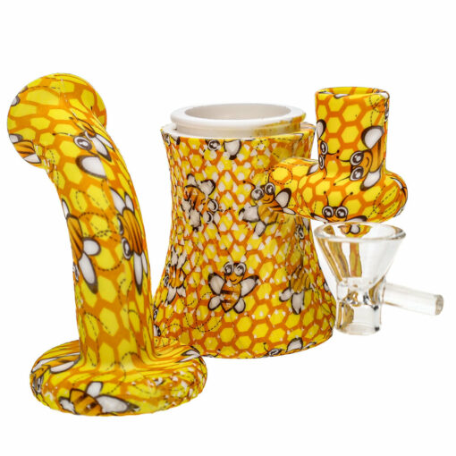 Shop All-Over Graphic Silicone Bongs in australian