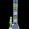 Shop Smoke Cartel Retro Pastel Beaker w/ Dual Tree & Pyramid Perc Water Pipe -19.7 in. in australian