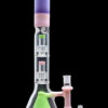 Shop Smoke Cartel Retro Pastel Beaker w/ Dual Tree & Pyramid Perc Water Pipe -19.7 in. in australian
