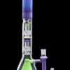Shop Smoke Cartel Retro Pastel Beaker w/ Dual Tree & Pyramid Perc Water Pipe -19.7 in. in australian