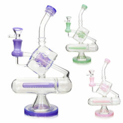 Shop Glass City | 10″ Rubik's Cube Glass Recycler Water Pipe in australian