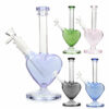 Shop Glass City | 10″ True Love Heart Shaped Glass Water Pipe in australian