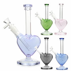 Shop Glass City | 10″ True Love Heart Shaped Glass Water Pipe in australian